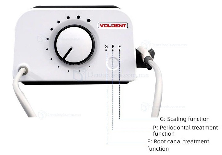 VolDent Type 1L Escalador ultras&oacute;nico dental con luz LED compatible con EMS y Mectron